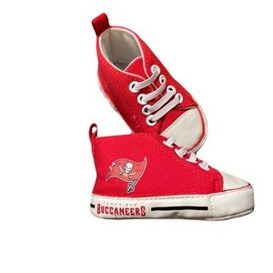 Buccaneers red Baby Fanatic NFL baby shoes 0-6 months